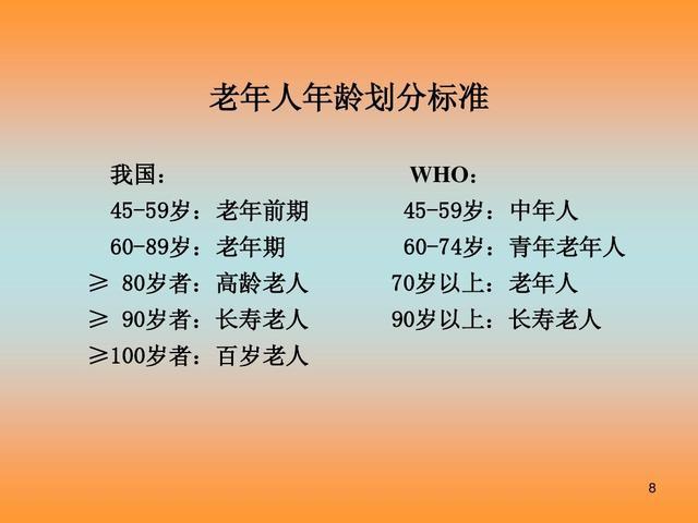 老年人“划八戒体育真人分标准”公布：超过这个数就算是老人了别不甘心(图2)